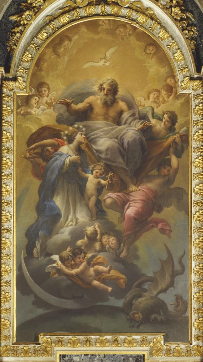 Eterno Padre accoglie la Vergine - Chiesa di San Gregorio al Celio, Roma